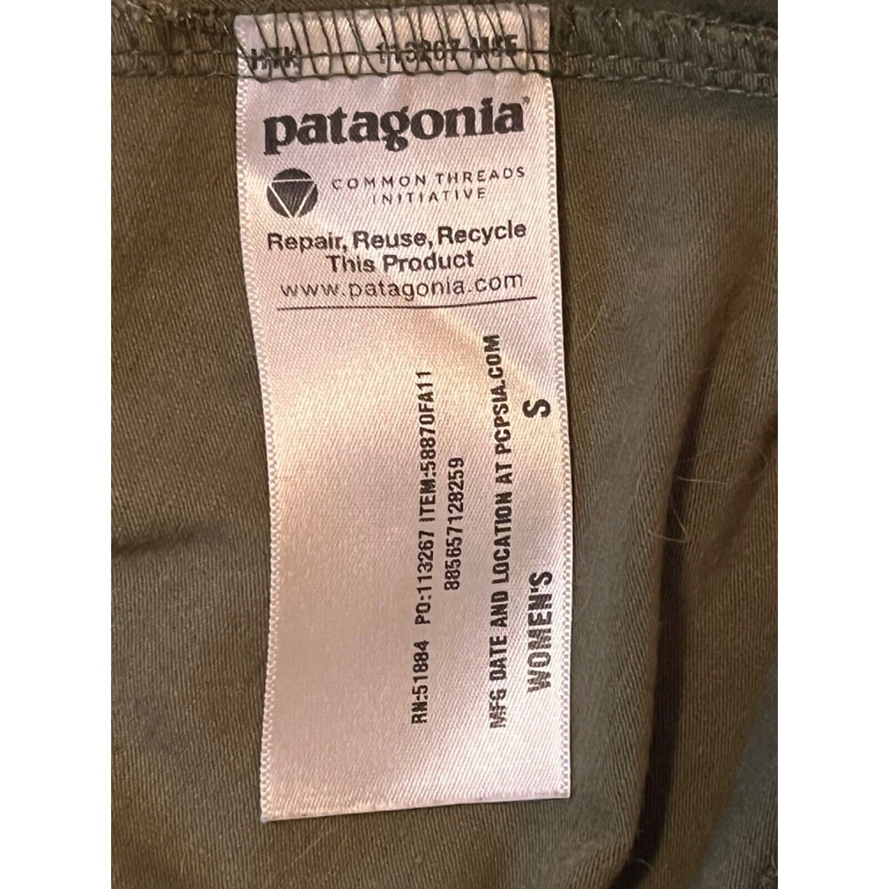 Patagonia Margot A Line Floral Dress Womens S Green Plum Purple Golf Tennis Gorp - Picture 4 of 5